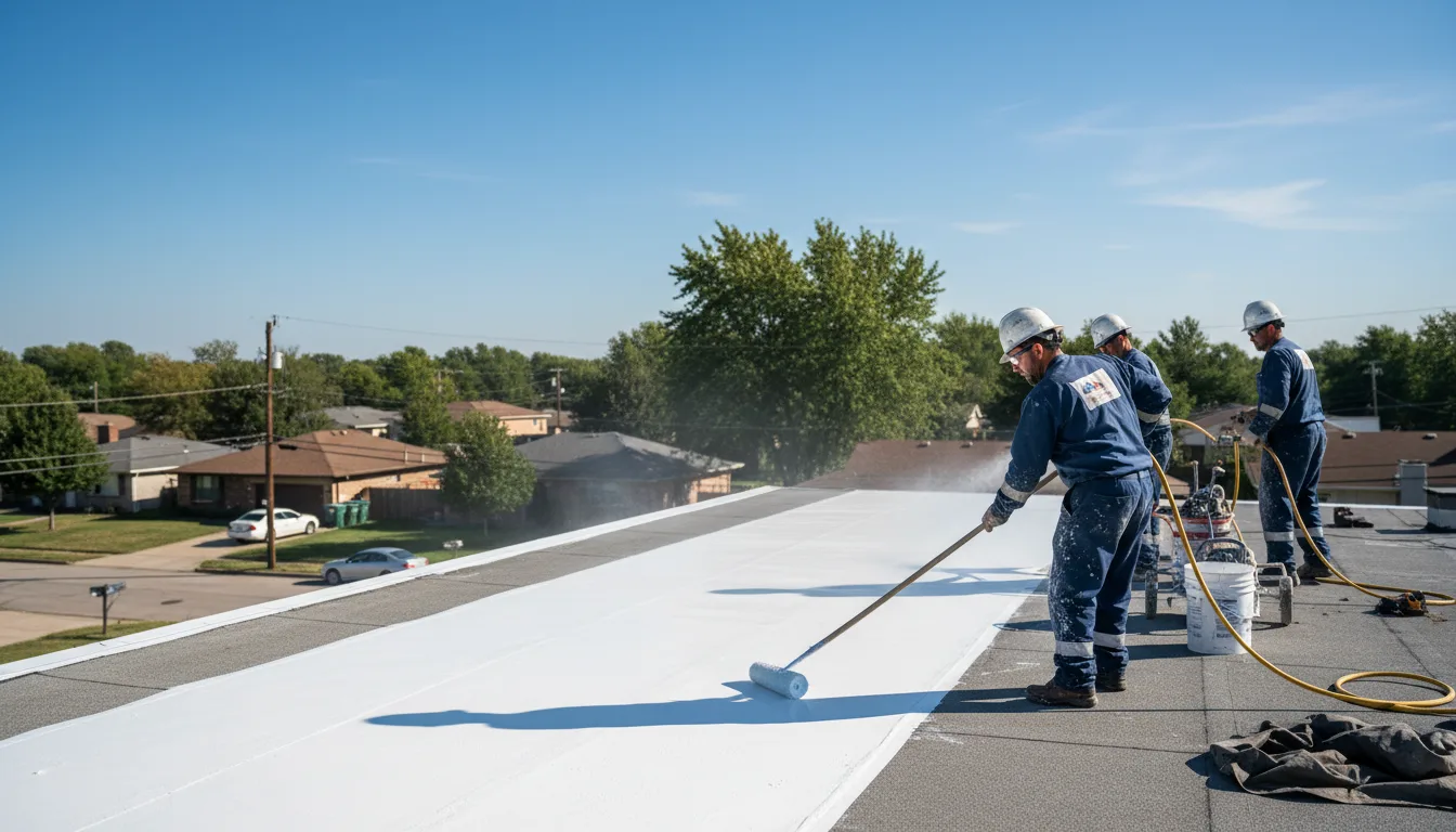 Commercial roof coating in Haydenville, OH near me